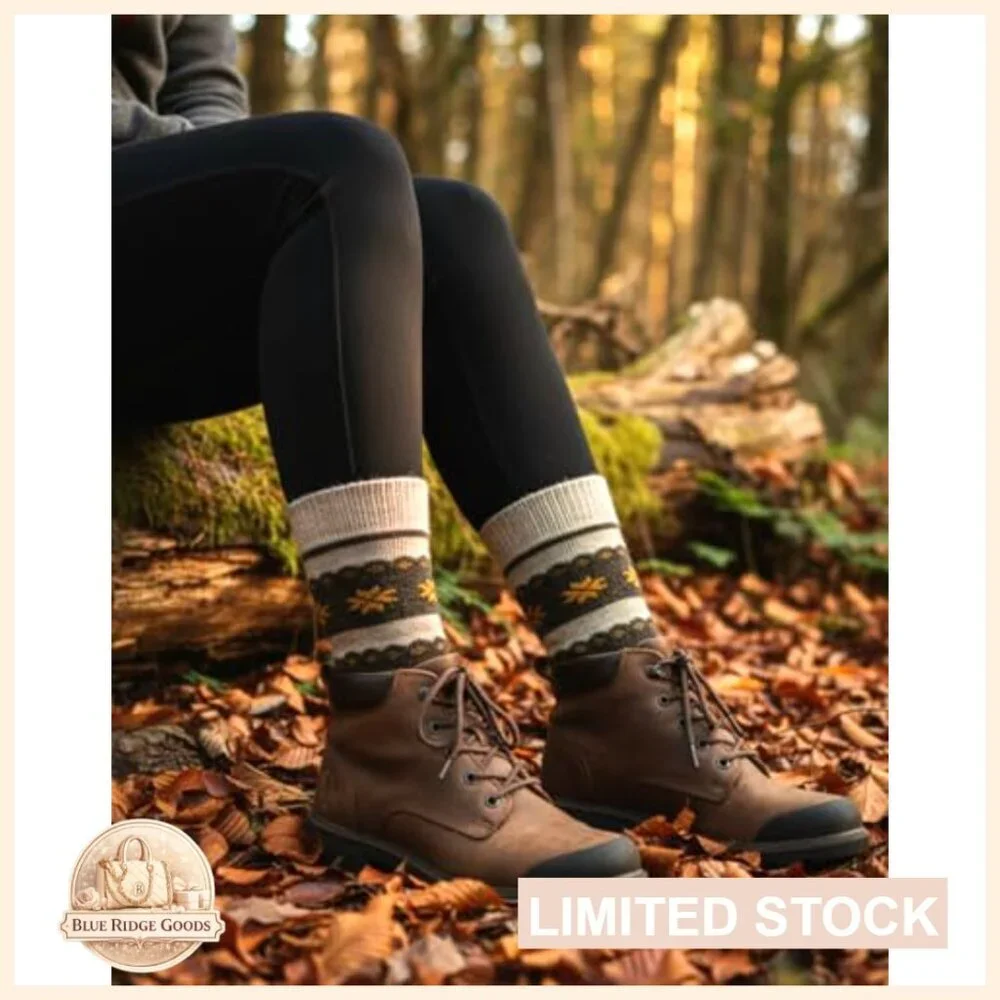 Alpaca Merino Wool Socks Warm Cozy Crew Thermal Boot Fit Unisex Classic